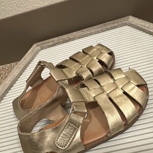 Zara Kids Gold Sandals